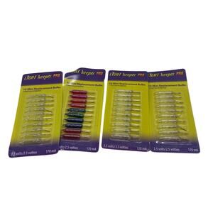 Light Keeper Pro 4 Pack Lot Clear and Color 40 Mini Replacement Bulbs NEW